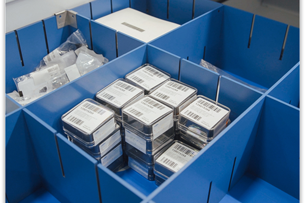Flexcon Container: Plastic Dividers for AS/RS Totes - Material
